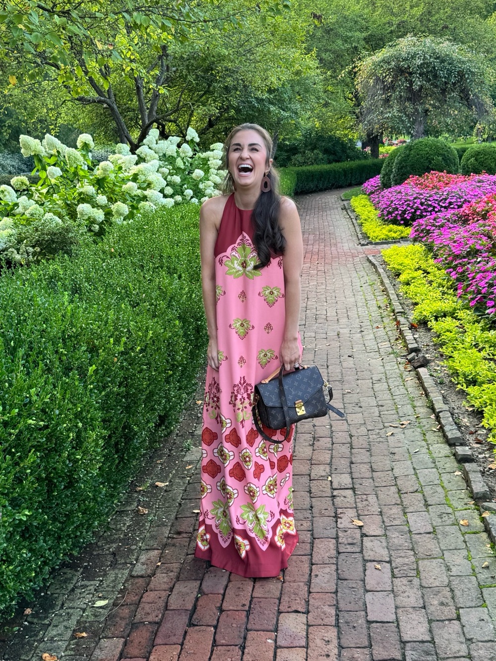 MESTIZA Adelina Flamingo Flourish Maxi Dress